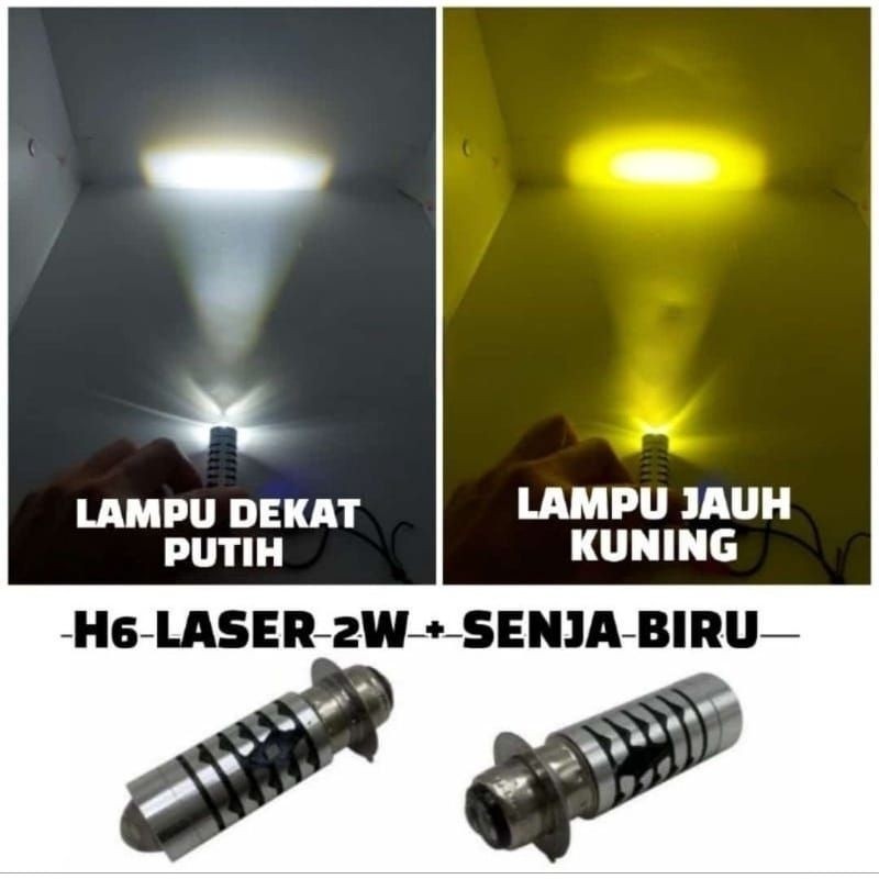 [ DELSER MOTOR ] LAMPU UTAMA MOTOR BEBEK MATIC LASER PLUS SEIN KUNING SEN 2 WARNA TONE KUNING PUTIH 