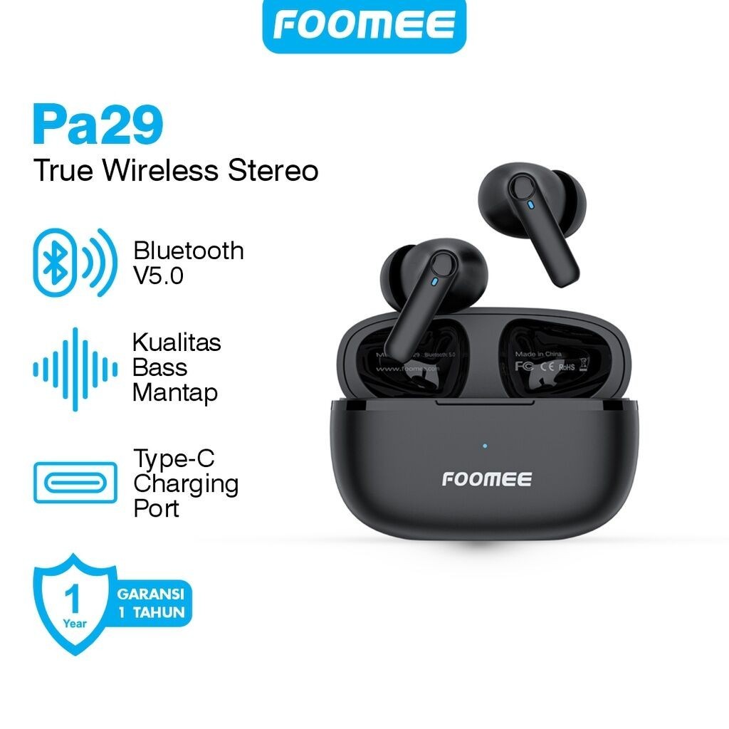 FOOMEE PA29 TWS Headset Bluetooth / Earbuds Bluetooth Original Foomee