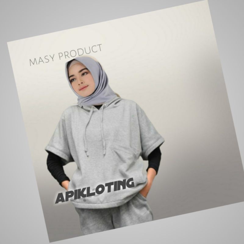 rompi hoodie wanita rompi sweater rompi bahan cotton fleece tebal