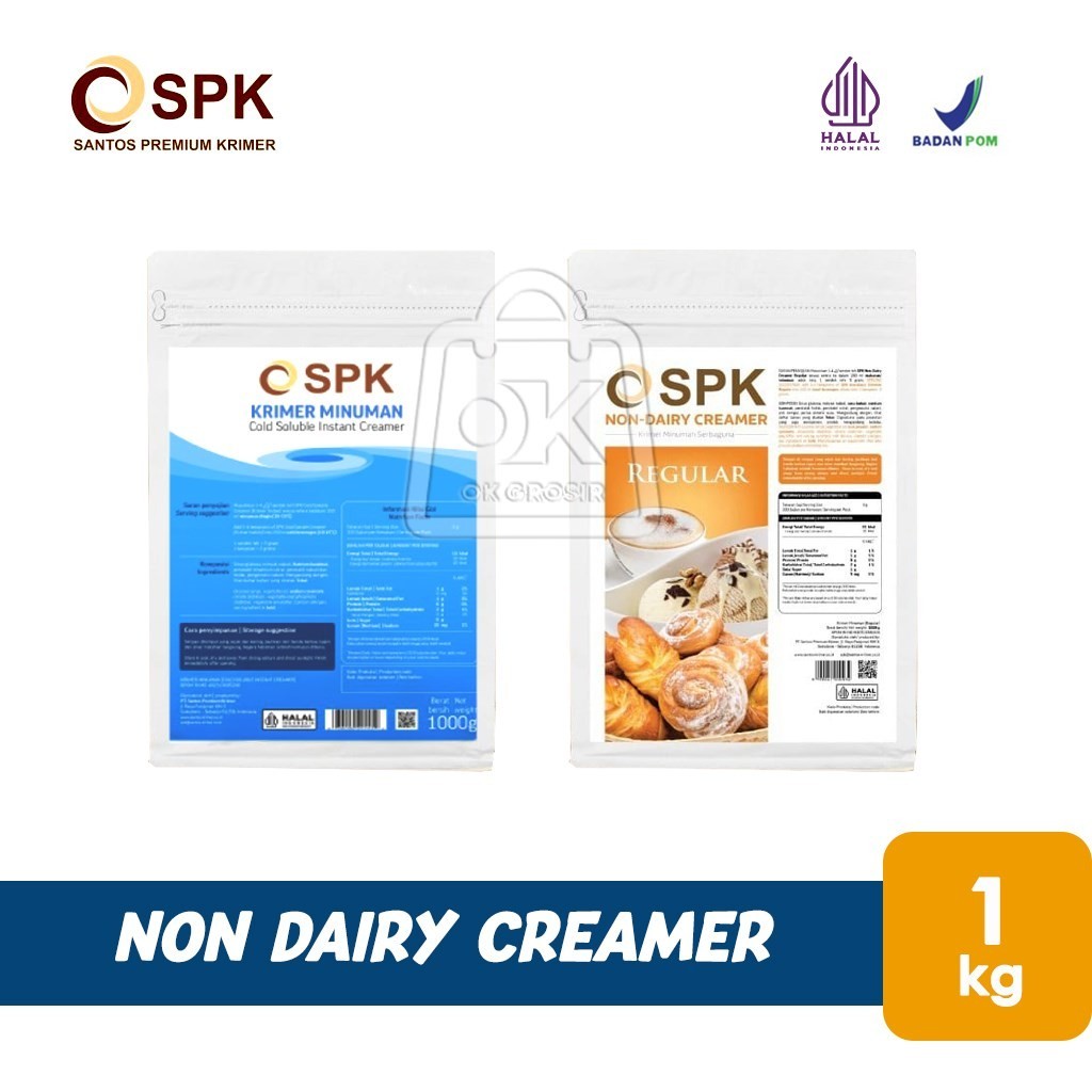 

Krimer Bubuk SPK Santos Premium Non Dairy Creamer Instant (1 kg)