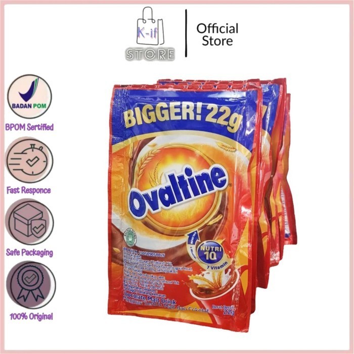 

[K-ifstore] Ovaltine Serbuk Coklat Bigger Renceng Isi 10 Sachet