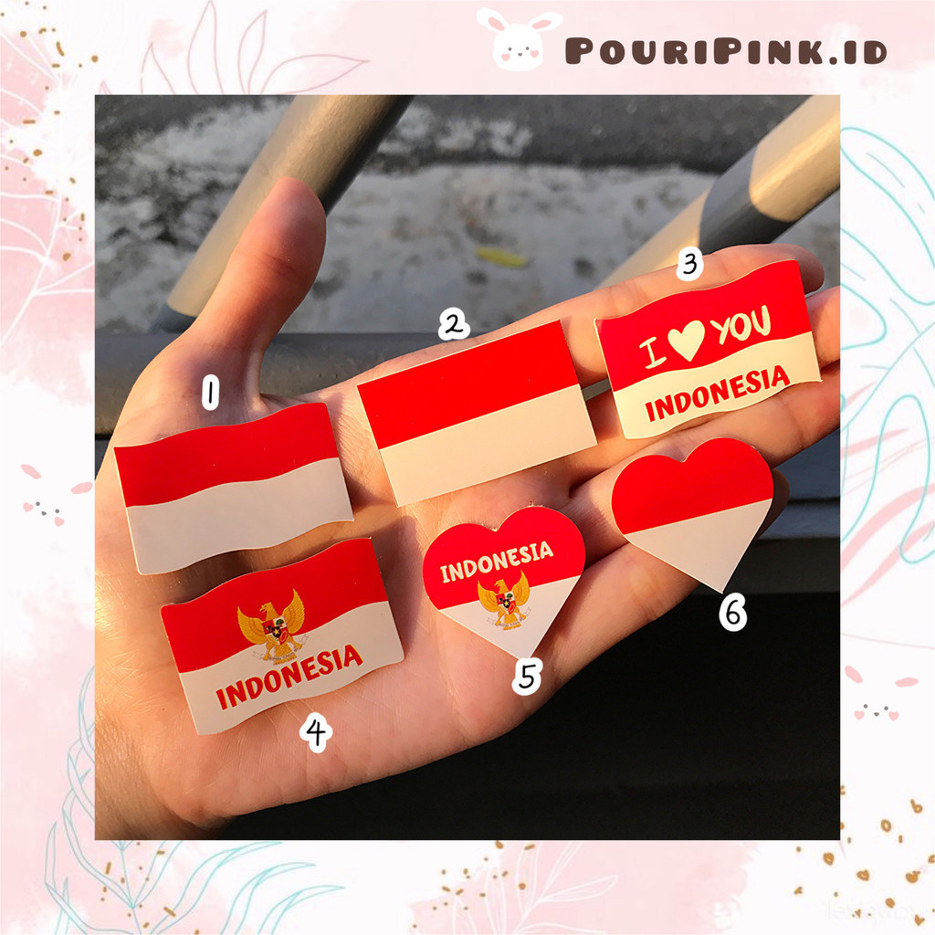 

Stiker Pipi Bendera Merah Putih Kemerdekaan 17 Agustus Aksesoris Sticker Love Anak Atk Mtp Banjar Martapura PouriPink.id