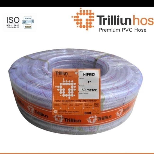 Selang hiprex 1 inch Selang benang serat hiprek 1" TRILLIUN