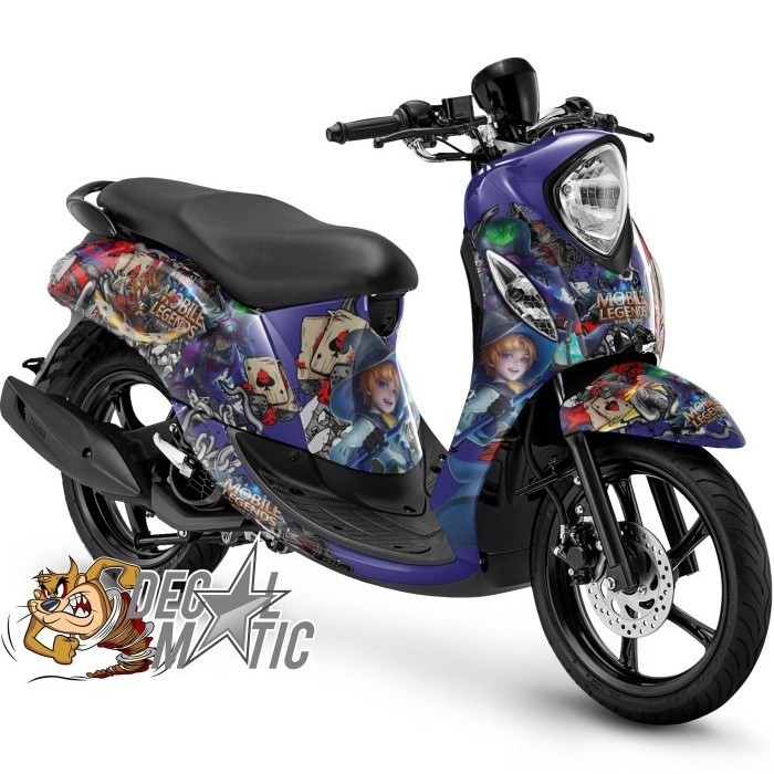 Decal Fino Full body + Stiker Dashboard Fino Karbu 115 / FI 125  M Legends harley