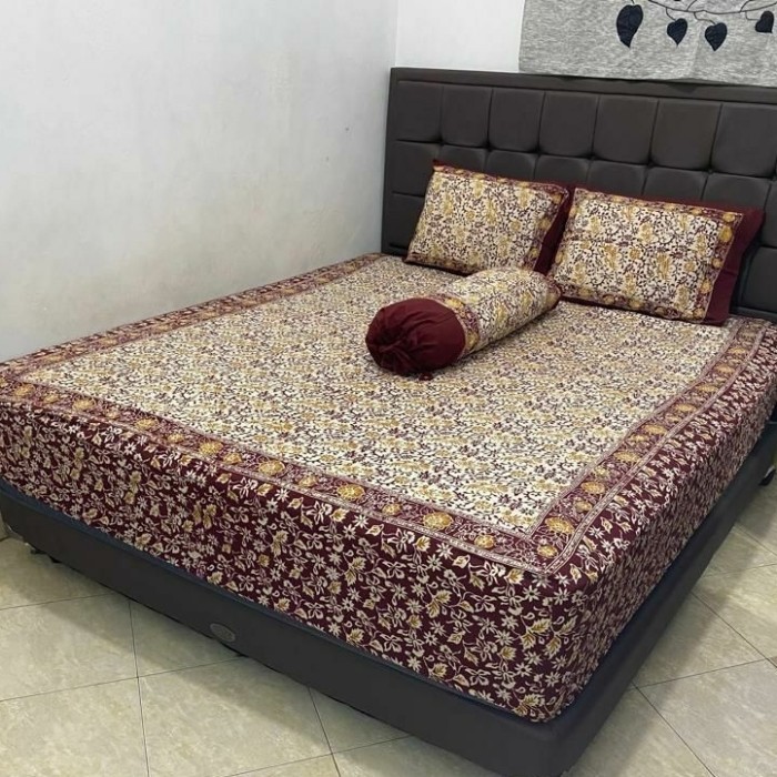 Sprei katun batik 160x200 tinggi 35 halus, adem premium BATIKAIS - no.2 -L31