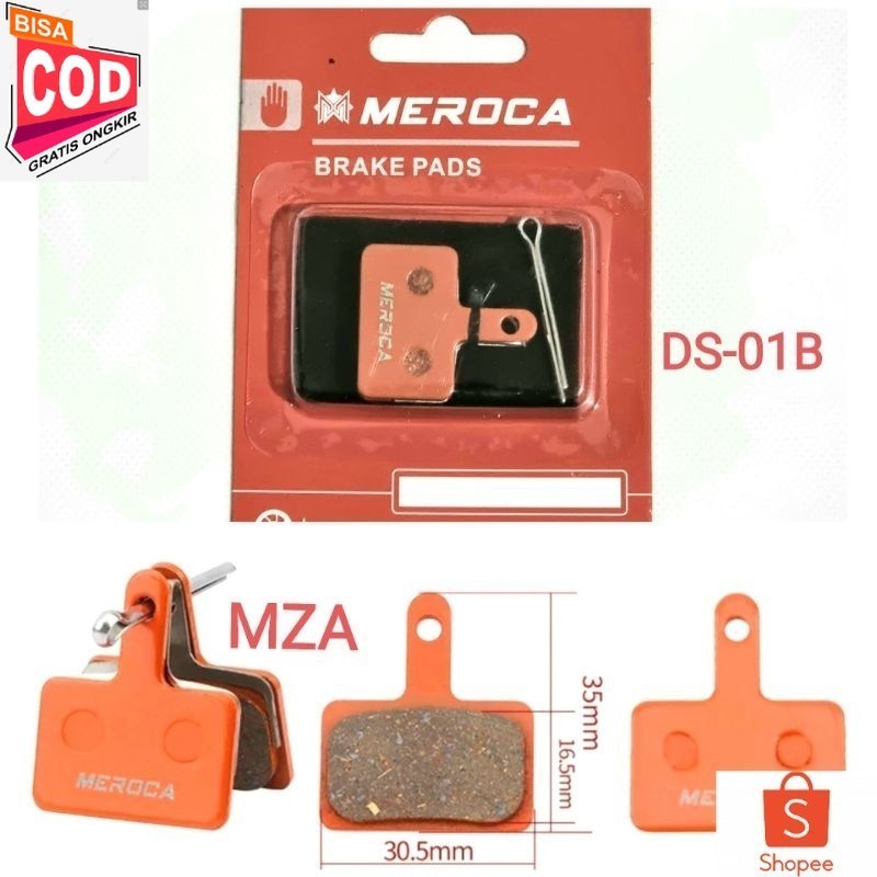 Brake pad Meroca For Shimano Alivio Acera Tektro Altus Kampas Rem Sepeda MT200 MT400 MT500 DS-01B