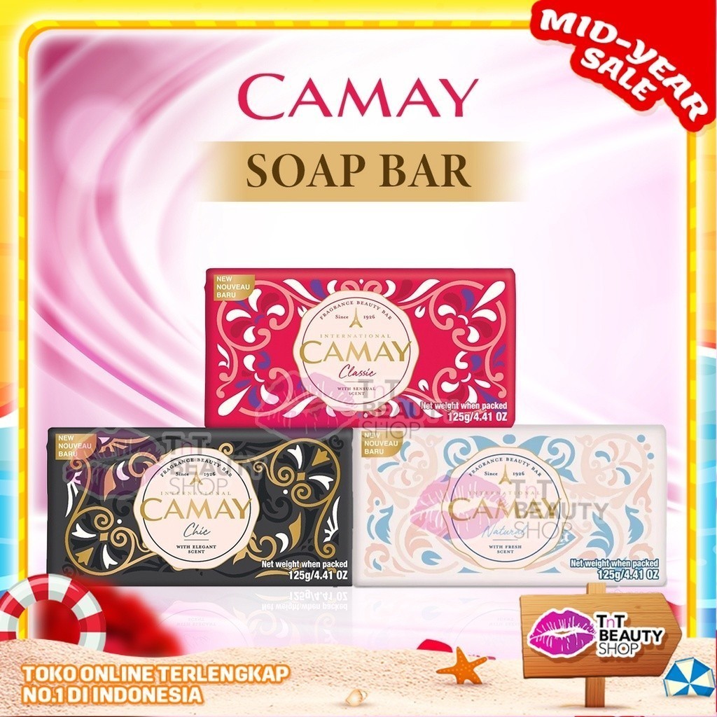 Camay Soap Bar 80gr - 125gr - Sabun Batang - Sabun Mandi