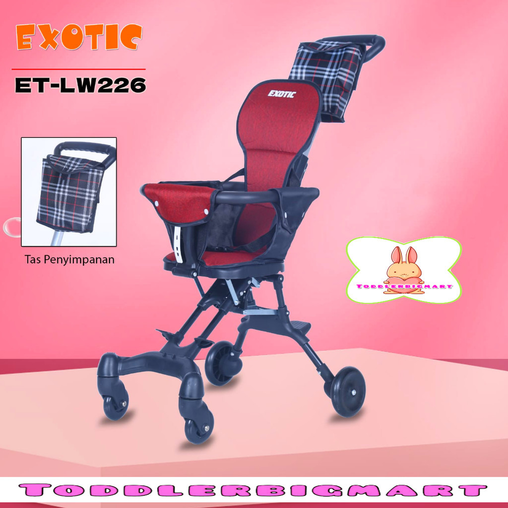 Magic Stroller Cabin Size EXOTIC LW 226 Stroller Travelling Lipatan Kecil