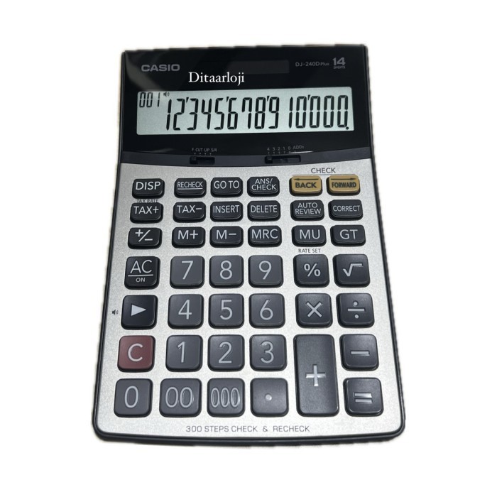 

kalkulator meja Casio DJ-240D plus besar 14 digit original