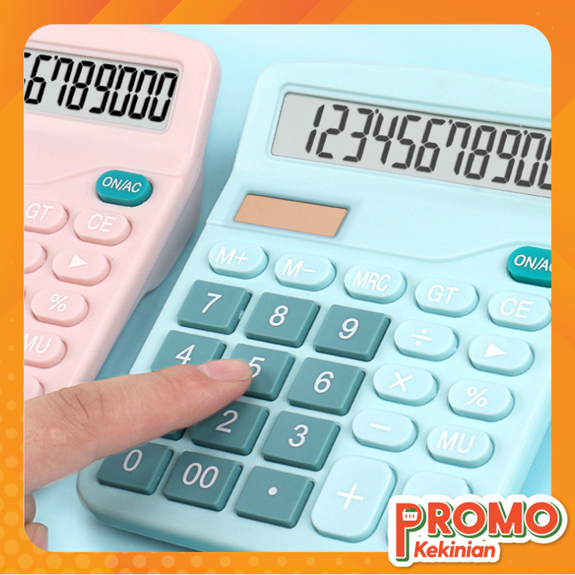 

Promo Kekinian - 6257 Kalkulator Macaron 12 Digit / Kalkulator Dagang Simpel