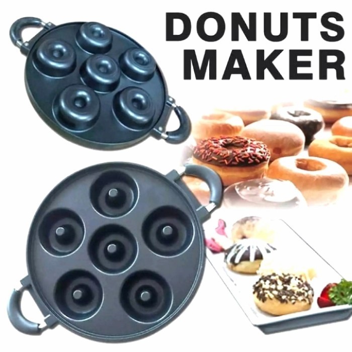 

TERJUAL happy call cetakan kue donat 6 lubang bahan teflon anti lengket