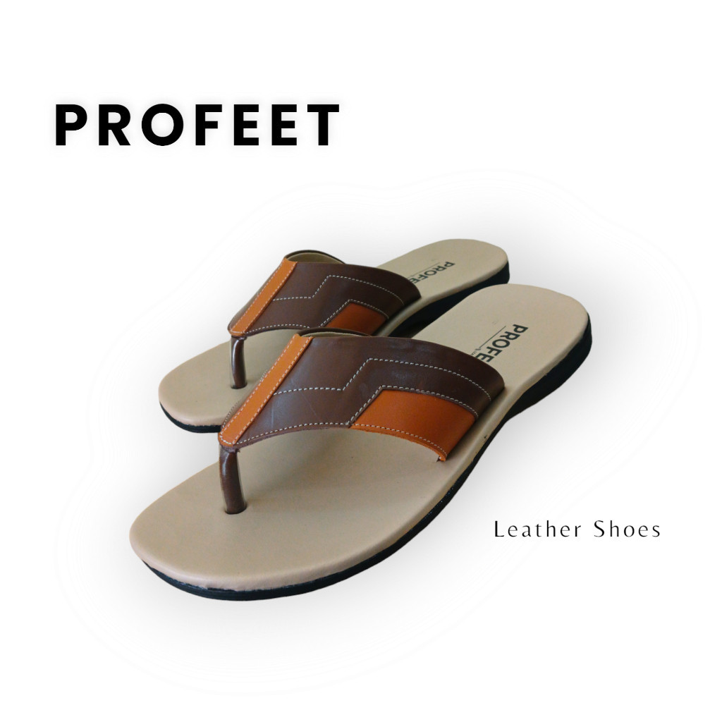 Sandal Pria Jepit - Sandal Kulit asli - Sandal Pria Jepit - Sandal asli Kulit 100%