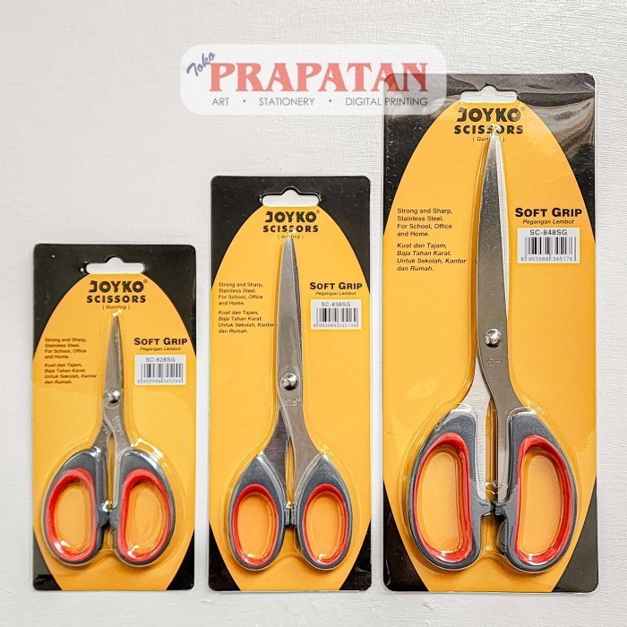 

Gunting Joyko Soft Grip SC 828-848SG | Joyko Scissors - SC-828SG