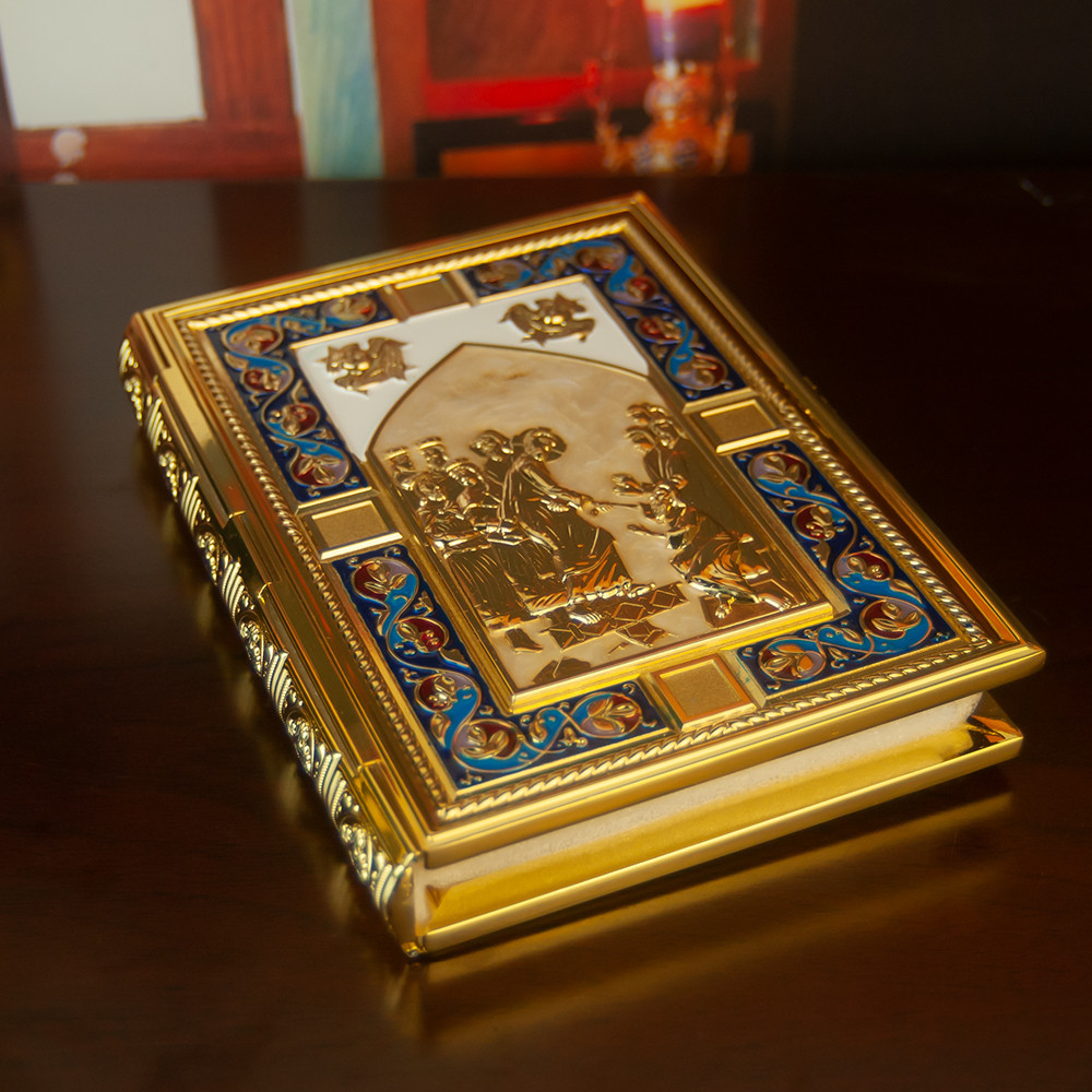 21*16*3.5CM Eastern Orthodox Holy Scriptures Gospel Book Cover  For Church With High Quality Handmad