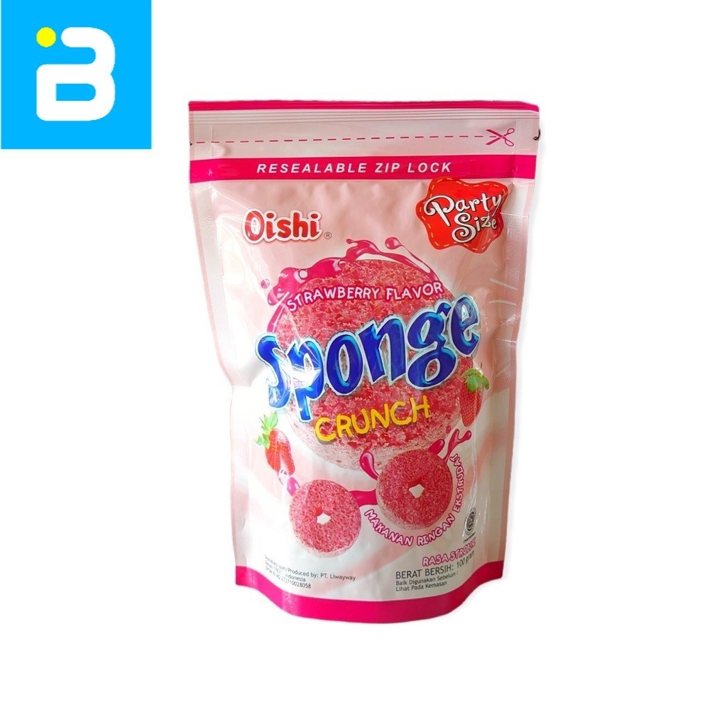 

Oishi Sponge Crunch Rasa Strawberry 100 G