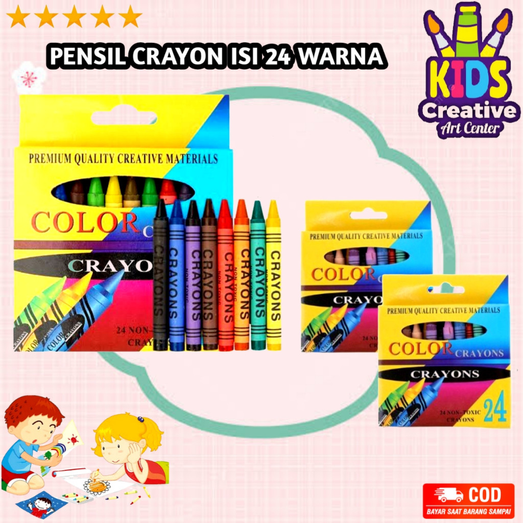 

PENSIL CRAYON ISI 24 WARNA / PENSIL WARNA GAMBAR 24PCS / CRAYON SET ANAK 24 ART SET / ARTSET 24 PCS / PENSIL KRAYON ANAK / G B