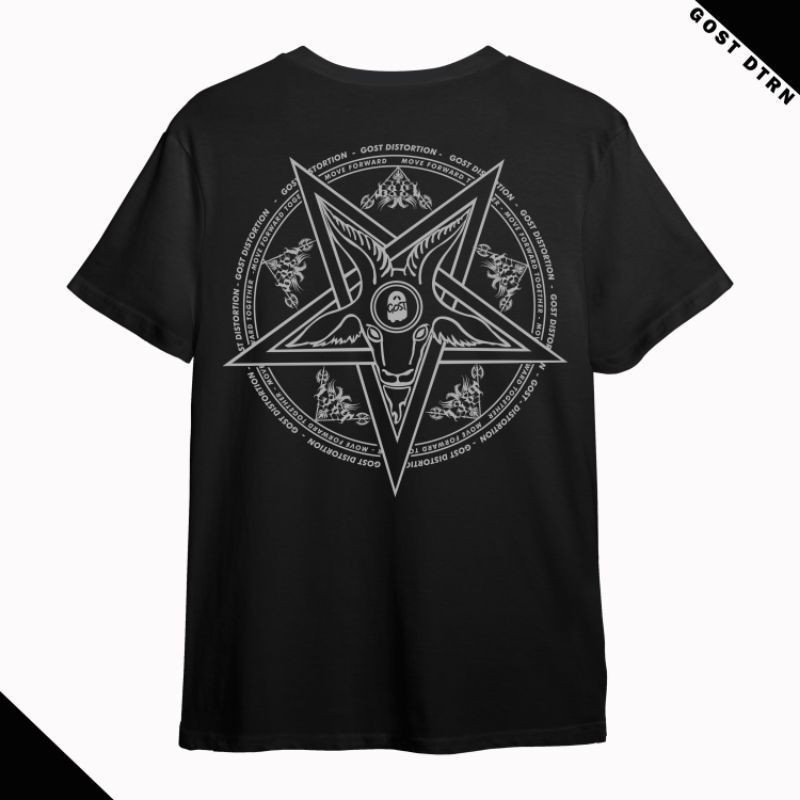 【COD】 TS GOST DISTORTION / Tshirt Satanic Mandala / Tshirt Satanic / Satanic 666