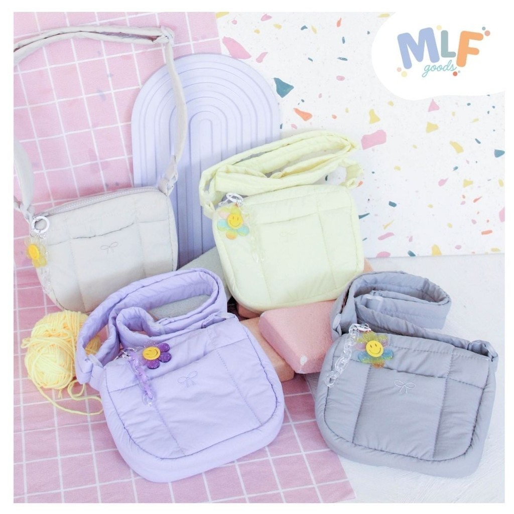 Safea MLF Goods - Mini Daisy Puffy Bag / Tas Selempang Mini / Sling Bag Daisy / Tas Sling Puffy /
