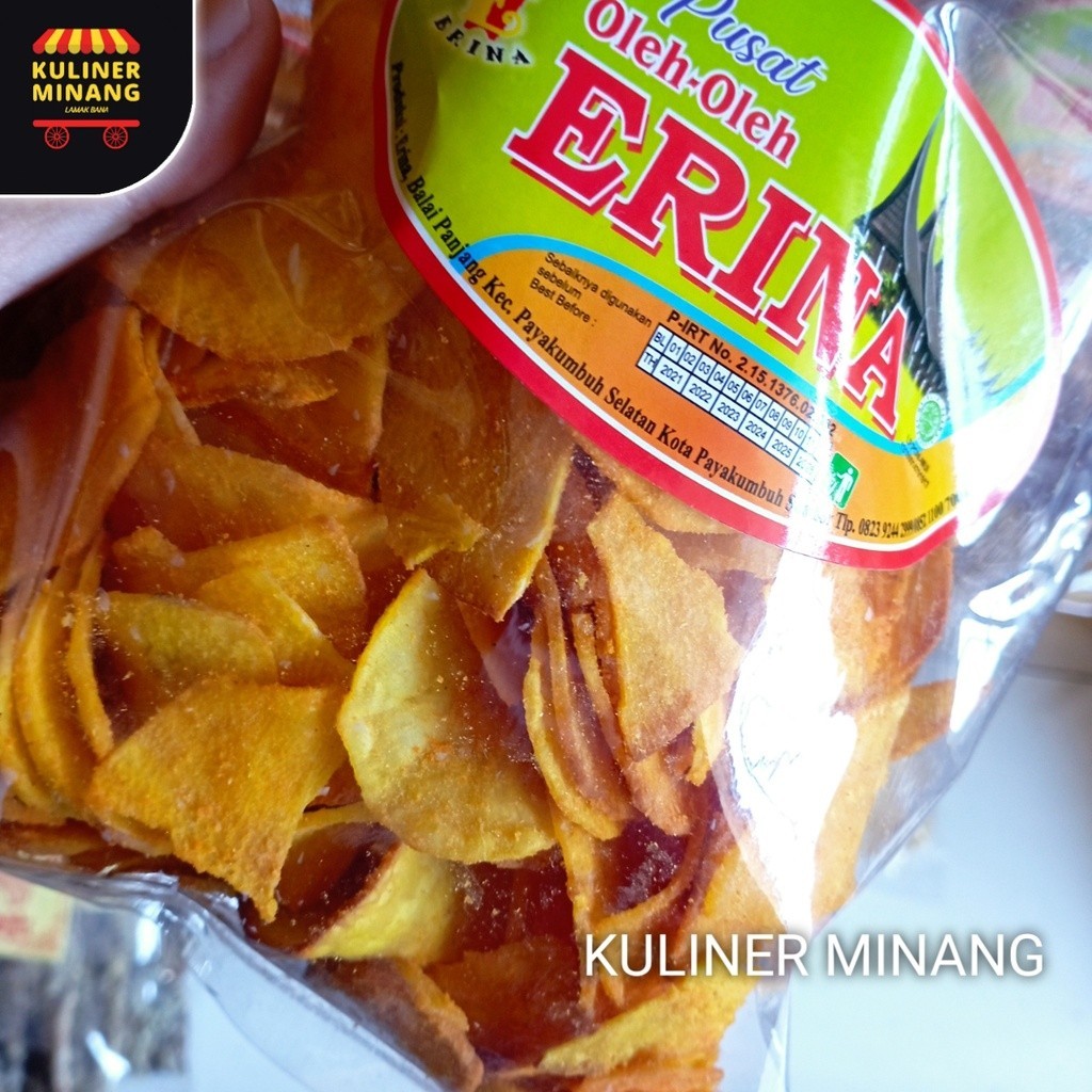 

Kuliner Minang Sanjai Kuning Erina Oleh-Oleh Asli Cemilan Kampung Makanan Khas Payakumbuh Padang Jajanan Snack Kabau AX00