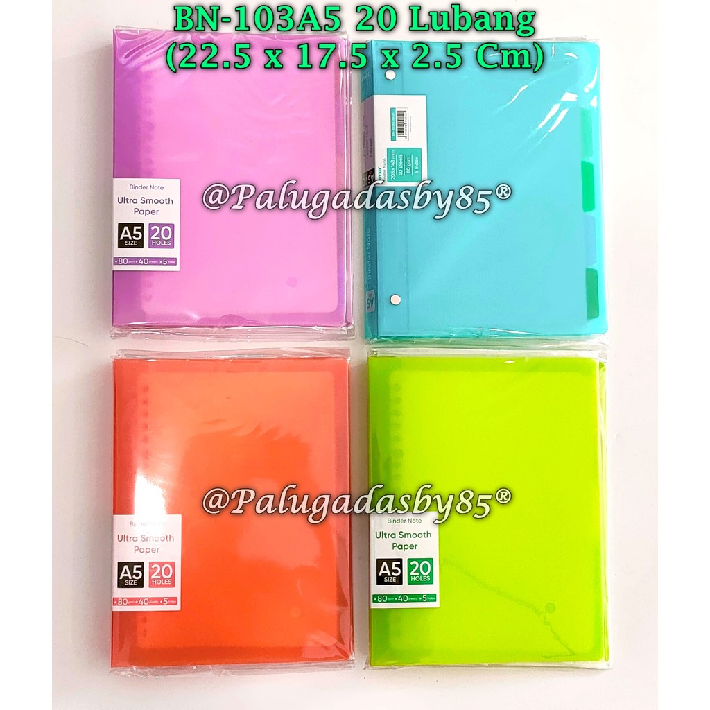 

(1 Biji) Map Binder JOYKO BN-103A5 20 Lubang BISA PILIH WARNA / Binder Note Joyko BN-103 A5