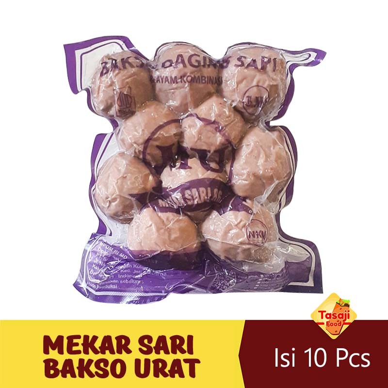 

Mekar Sari Bakso Urat 55gr Isi 10 Pcs Bakso Sapi