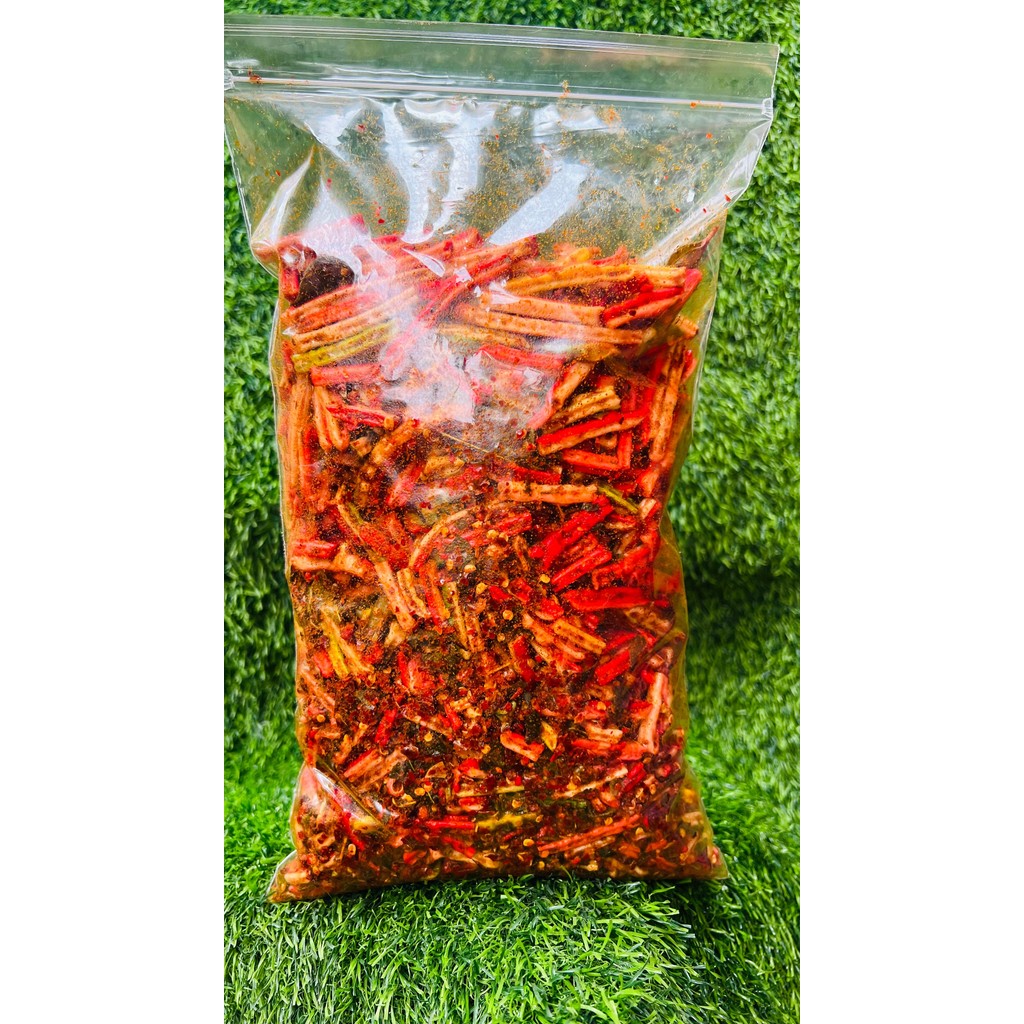 

Kerupuk Jaat/kerupuk Beton Extra Pedas daun jeruk isi 500 GR