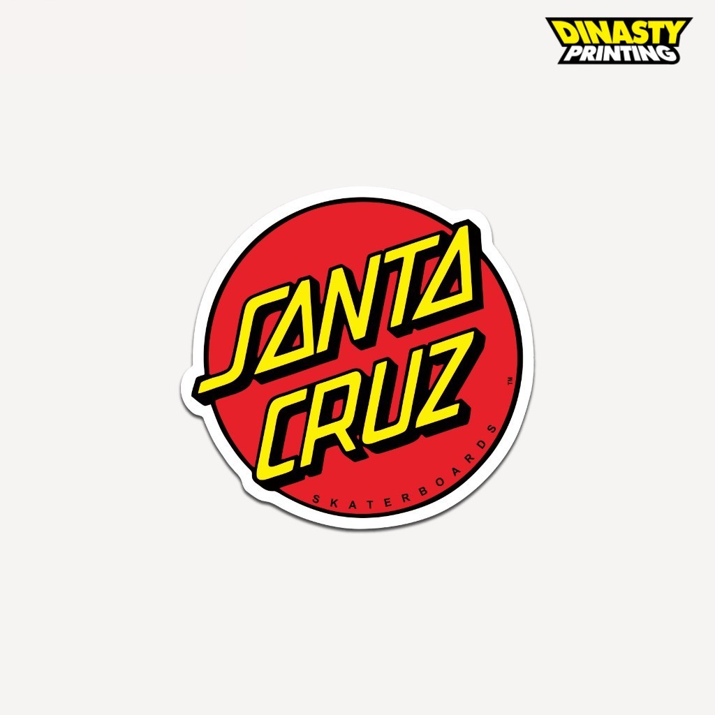 

STICKER PRINT CUT ANTI SANTA CRUZ | STIKER GLOSSW TAHAN AIR ESTETIK