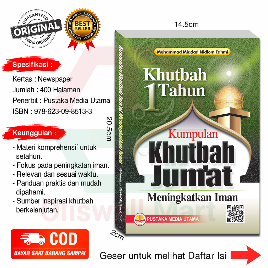 Buku Agama Islam Khutbah 1 Tahun Kumpulan Khutbah Jumat Meningkatkan Iman