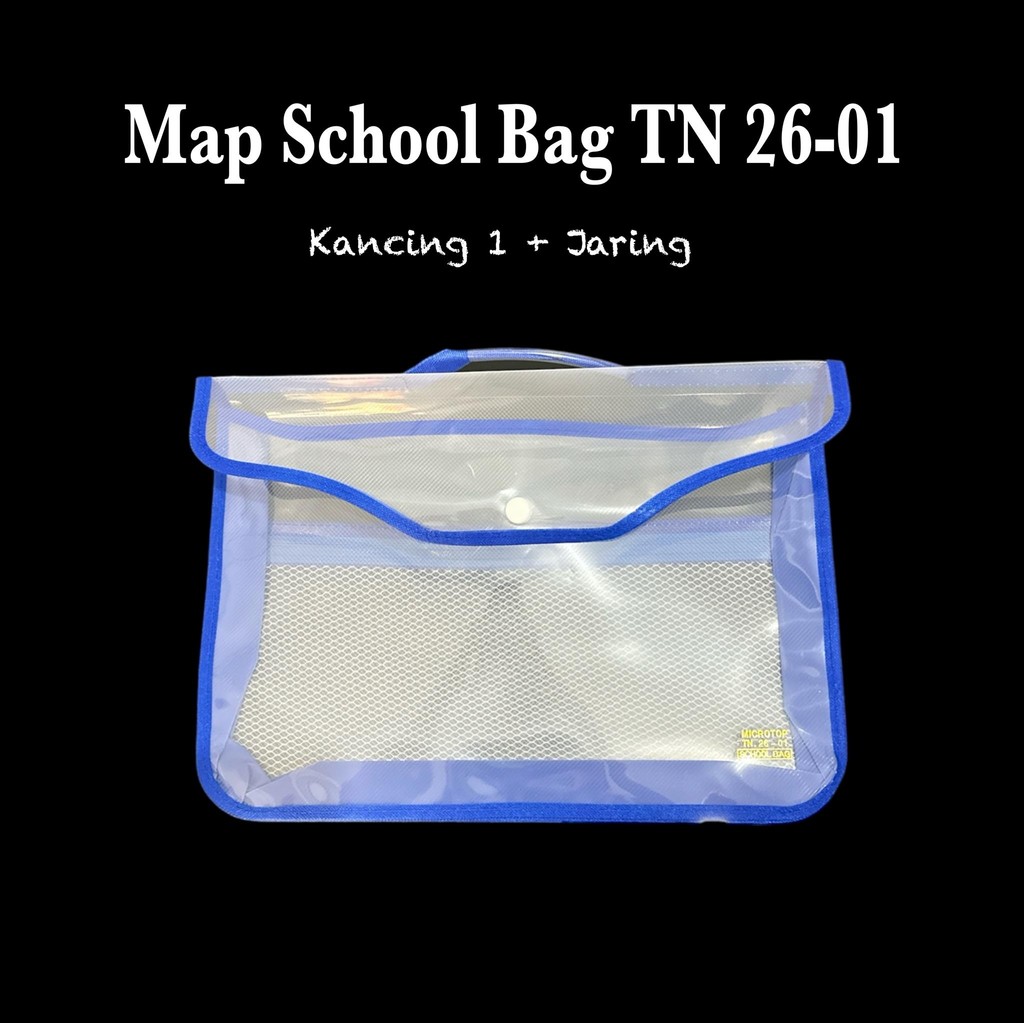 

Map Tas School Bag Kancing 1 Jaring / Map File / Map Tenteng (Pcs)