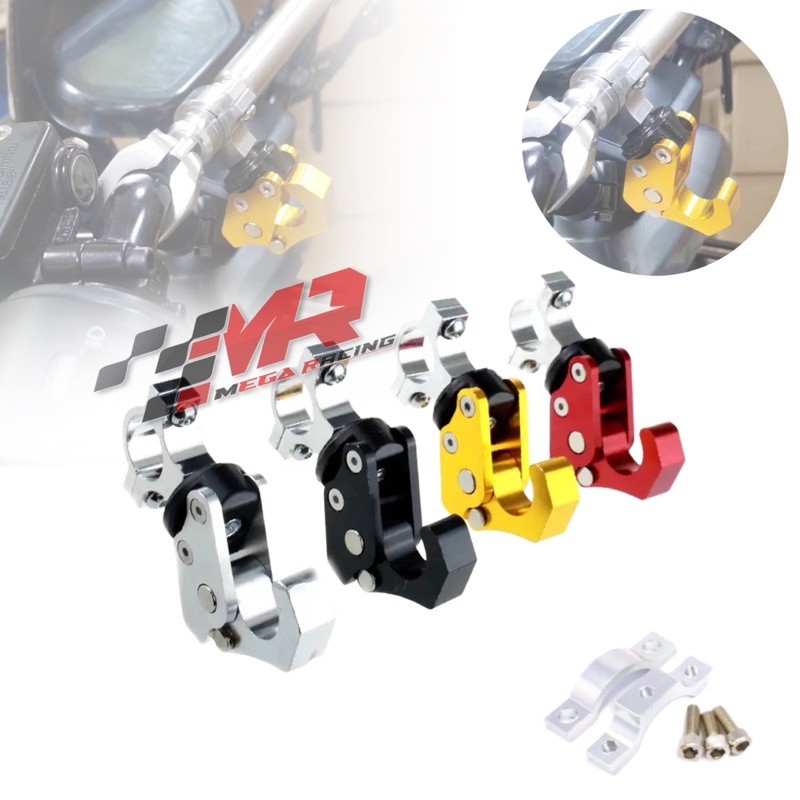 [ORMS] Gantungan Barang Motor Jepit Di stang Universal Pcx, Adv, Vixion, Cb150r, Versa, Byson, Beat 