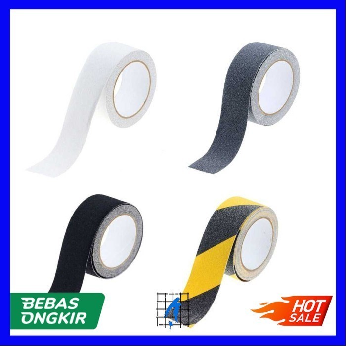 

ape Lakban Safety Grip Anti Slip Strong Traction 5mx5cm - Hitam