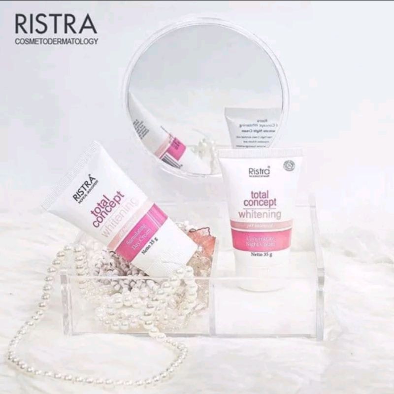 BEBAS ONGKIR Ristra Total Concept Whitening Concentrate Night cream - day cream(murah)