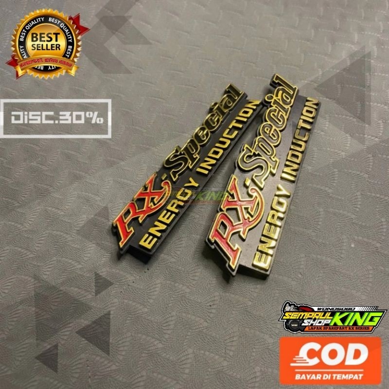 Emblem box aki Rx spesial emblem tutup box aki Rxs Rx spesial kanan kiri
