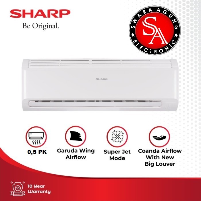Ac Split 0.5 PK Sharp Type : 05BEY (Gratis Pemasangan) Khusus Medan