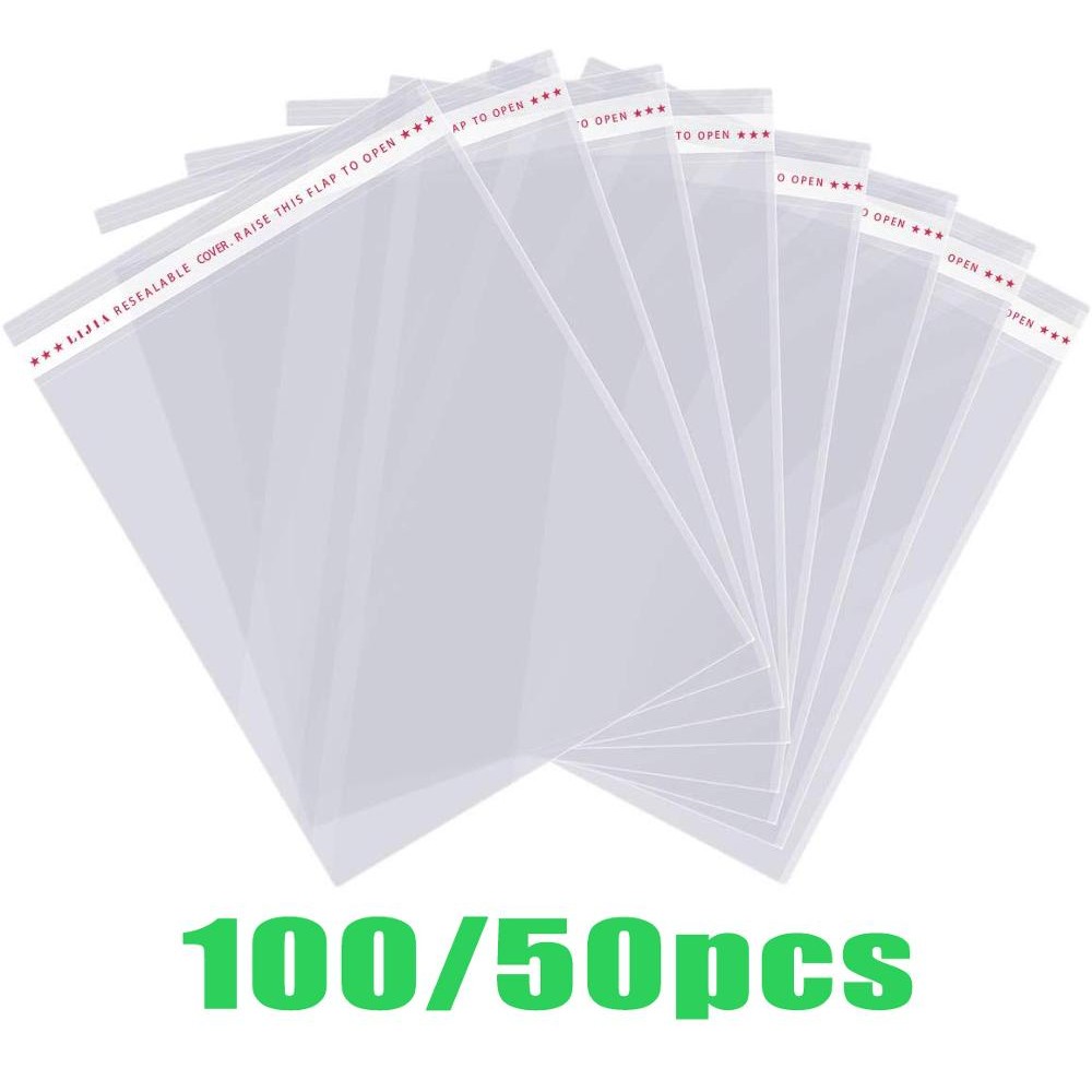 

Thick Clear Self adhesive Cellophane packing Bags Transparent Small Self Sealing Plastic Package storage bag Resealable poly Bag
