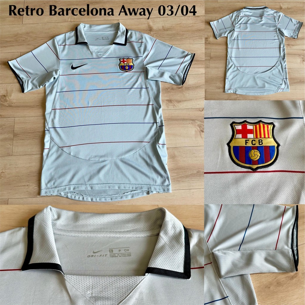 RETRO BARCA AWAY 2003 2004 ABU JERSEY VINTAGE BARCELONA AWAY 03 04