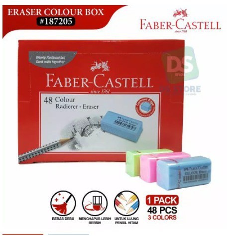 

[KIRIMHARIINI] - Colour Eraser Dustfree Faber Castell / Penghapus warna Faber Multifungsi Bebas Debu