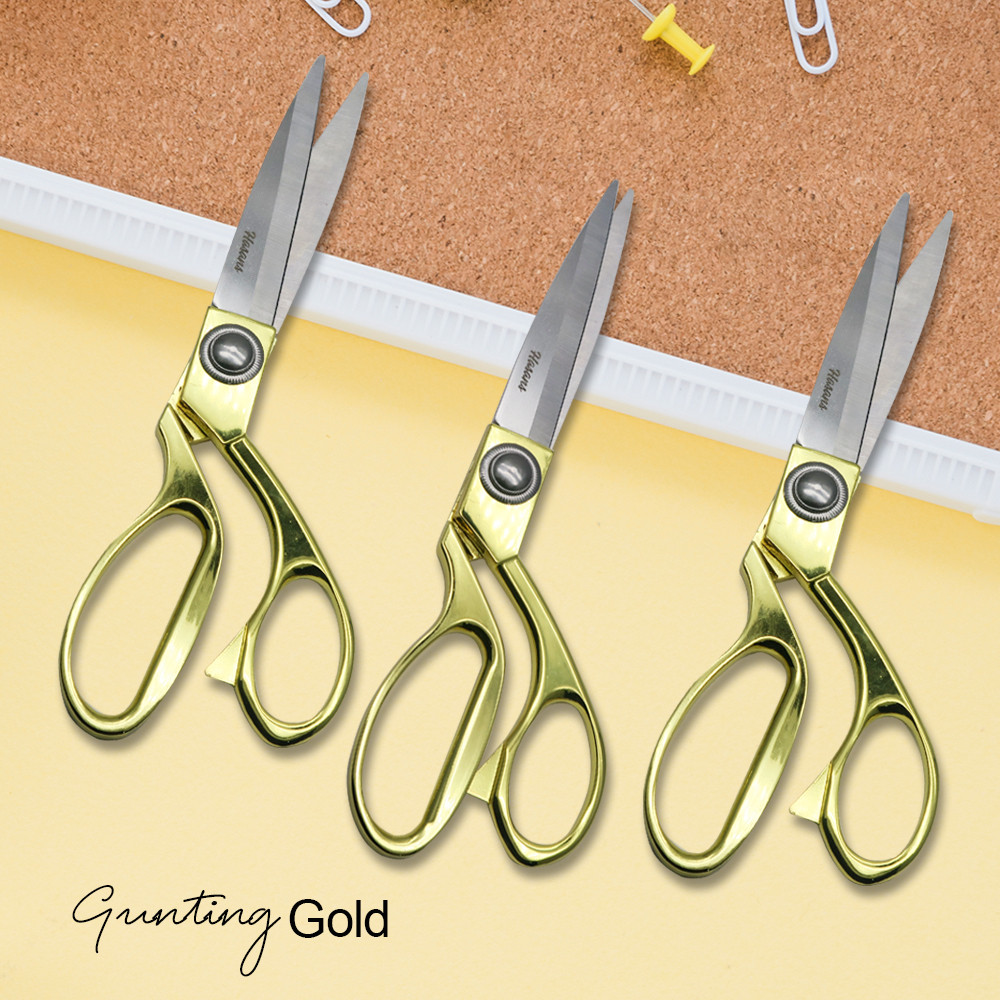 

Alat Gunting Kain Dengan Gagang Emas / Gunting Kain Bahan / Pemotong Kain / Gunting Serbaguna / Gunting K36 K37 K38