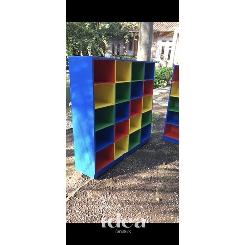 Shelf Rak Loker kids storage loker sd tk lemari penyimpanan multicolor isi 20 kotak