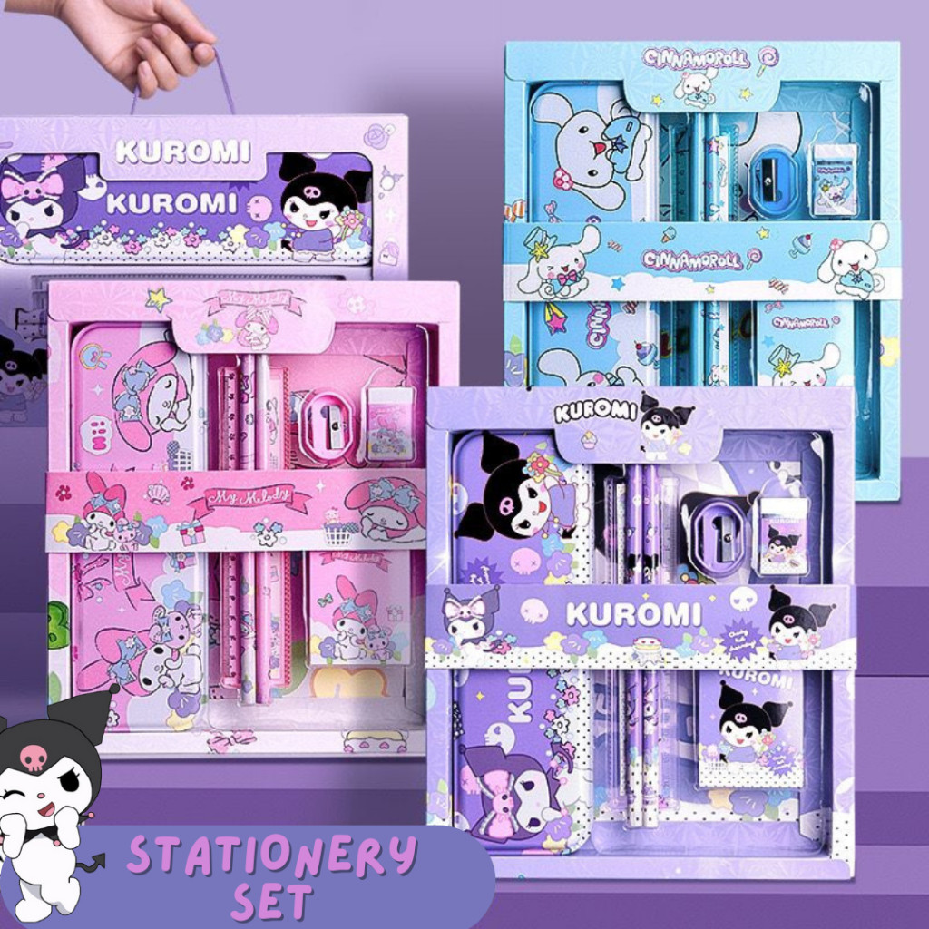 

[ATK] Stationery Set Paket Alat Tulis Anak Karakter Sanrio My Melody Kuromi Cinnamoroll