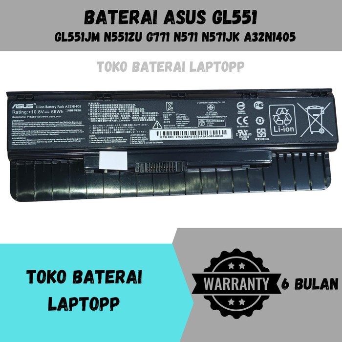 Baterai Batre Laptop Assus GL551