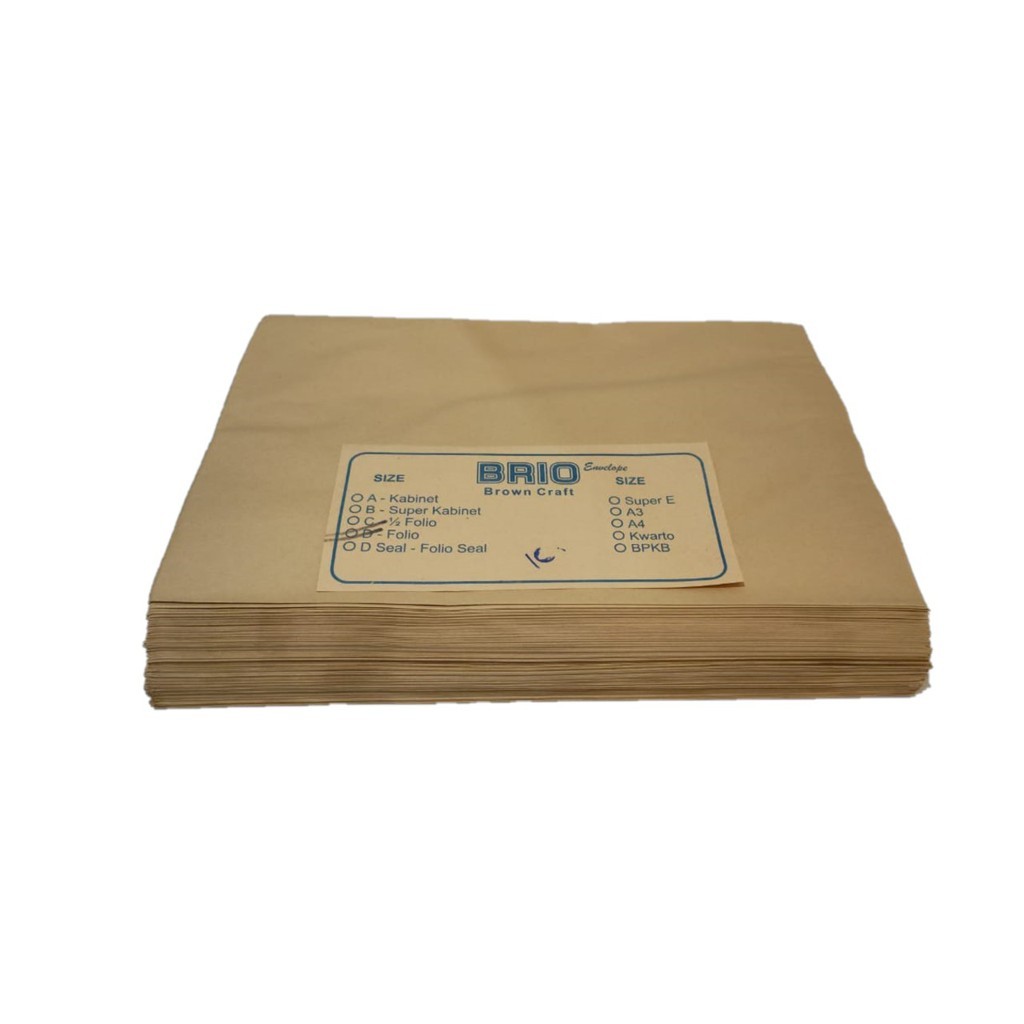 

HJK Amplop Coklat Brio Ukuran Folio