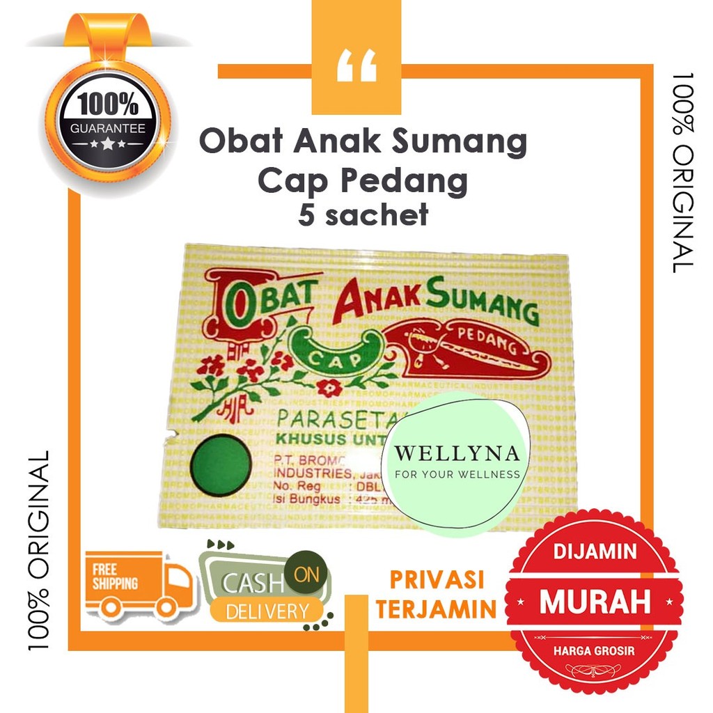 ☘️Wellyna☘️ Obat Puyer Cap Pedang Obat Anak Sumang Paracetamol Anak isi 10 sachet