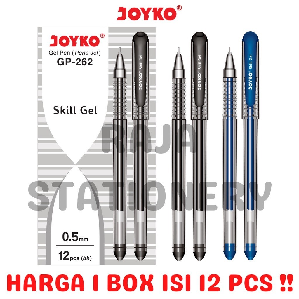 

JOYKO GEL PEN SKILL GEL 0.5 PENA PEN PULPEN JOYKO JEL GP-262 [12PCS]