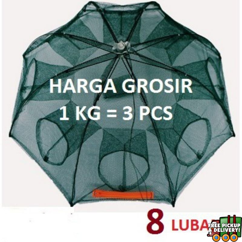 Perangkap Jala Jaring Bubu Payung Bubu Jebakan Ikan Kepiting Udang Jala Payung Jaring Perangkap