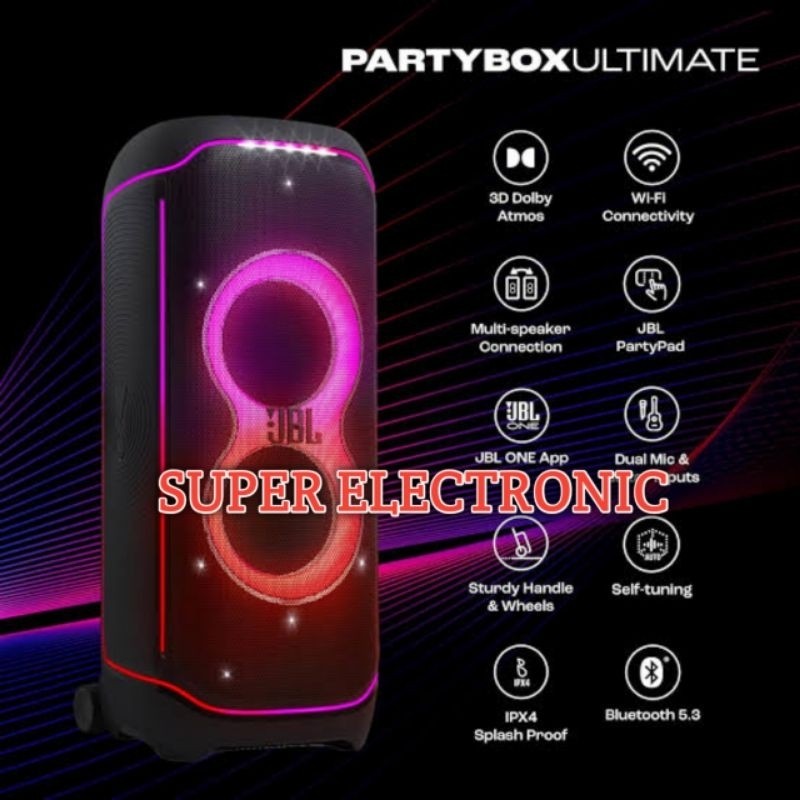 Speaker JBL Partybox Ultimate Original Garansi resmi