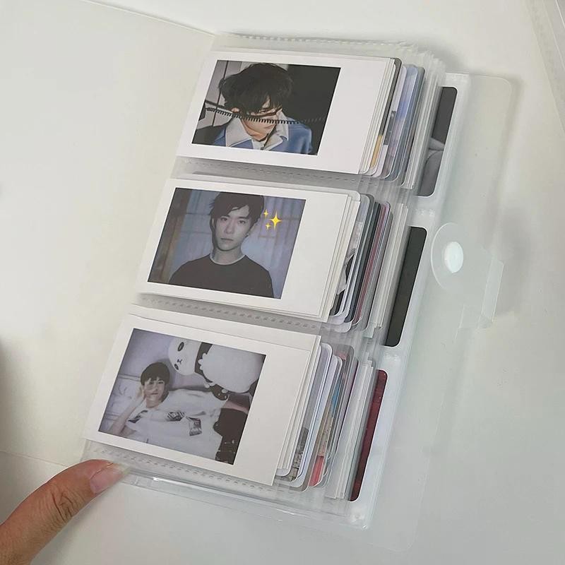 

Photo Album Mini Album 3inch Kpop Star Photocards Storage Photo Card Ticket Collection Book Transparent Page Business Card Album