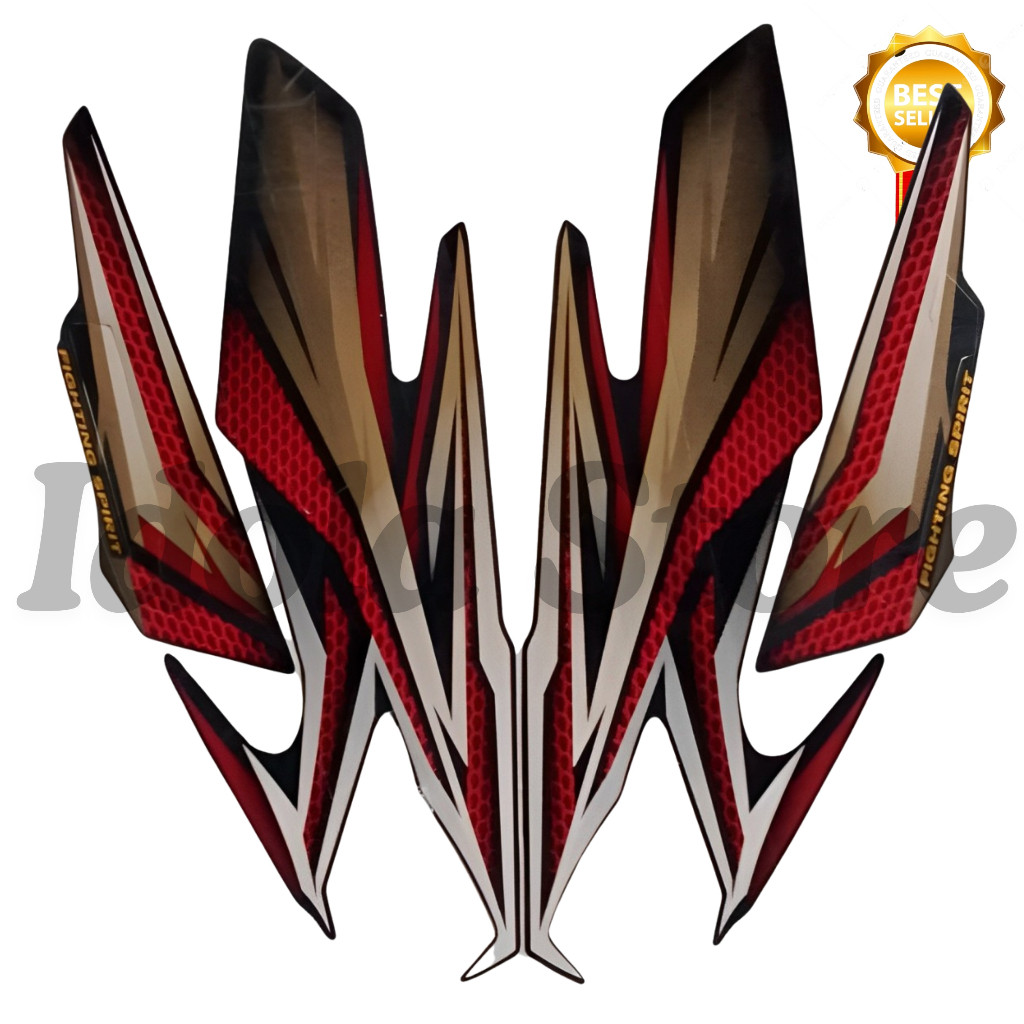 Striping Stiker Yamaha Rx King 2005 Merah | Lis Les Body Rx king Standar 2005 Merah