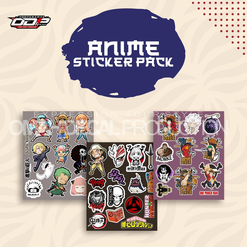 

STICKER PACK ANIME TREN MANGA JEPANG VIRAL