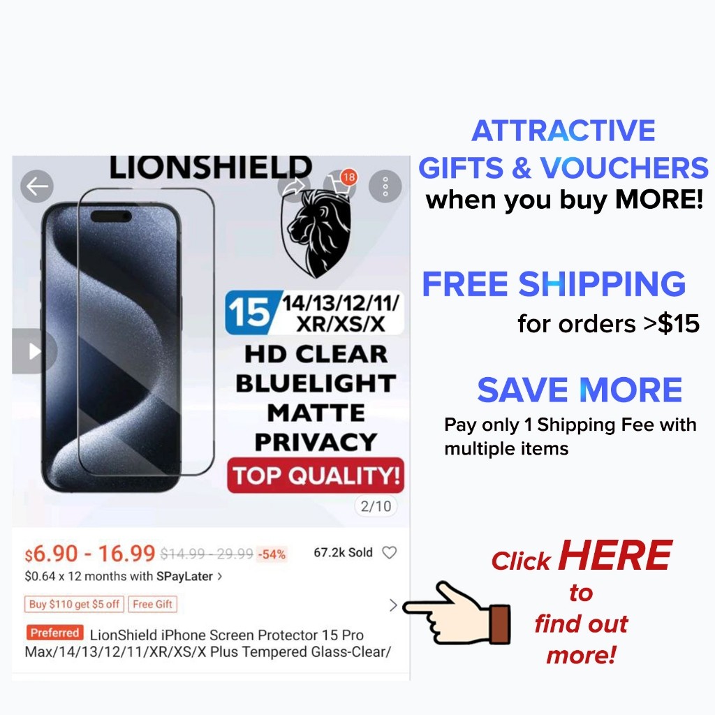 ▪ LionShield iPhone 16 Pro Max / 16 Pro / 16 / 16 Plus / 15 / 14 / 13 / 12 Magnetic Warden Case Phon